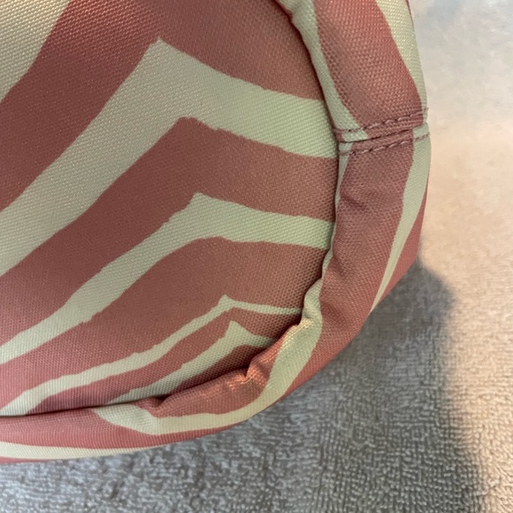 Coach Devin Pink tulle zebra stripe bag - Picture 2 of 7